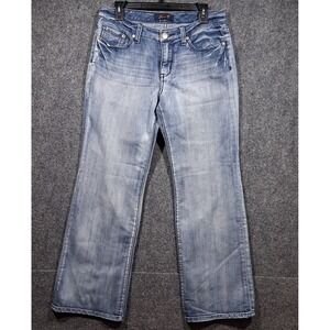 Seven7 Bootcut Jeans Women 8 Flare Distressed Whiskered‎ Western  Mid Rise